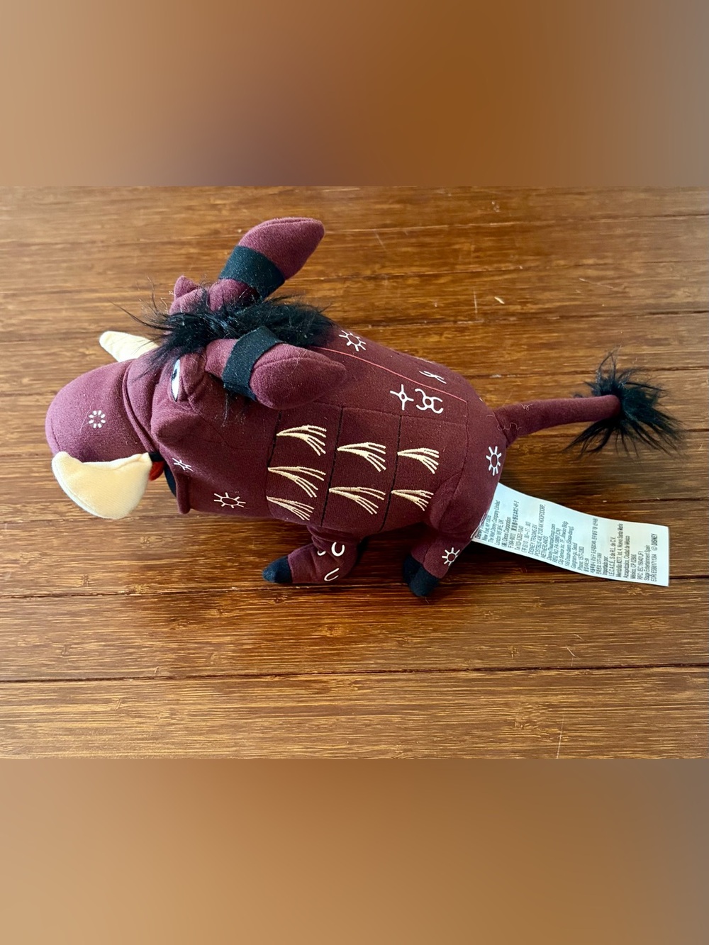 Disney Lion King Broadway Musical Pumbaa Warthog 10" Plush